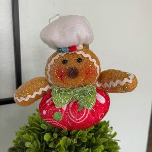 Beautiful red Gingerbread ornament for Christmas tree